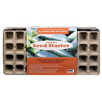 Plantation Products FT36HFB 36 Peat Pots Clear Dome Fiber Seed Start Tray