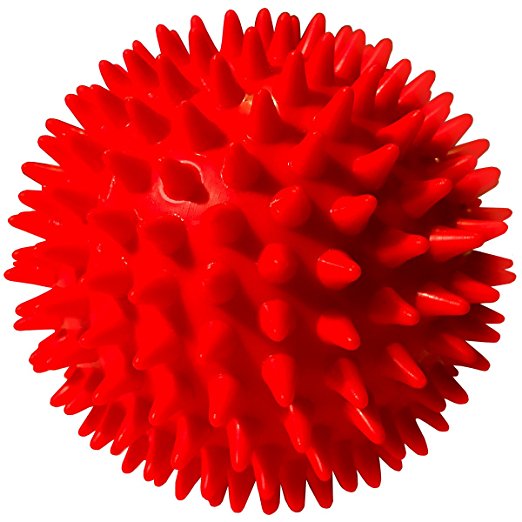 3.5 Inch Spike Massage Ball for Plantar Fasciitis , Foot Massage , Trigger Point Therapy , Reflexology and Mobility