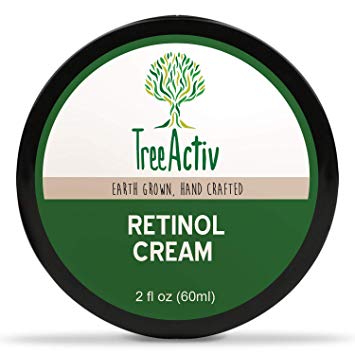 TreeActiv Retinol Cream | Anti-Aging Day & Night Cream | Deeply Hydrates and Targets Wrinkles & Fine Lines | Retinol, Hyaluronic Acid, Hydrovance, Provitamin B5, Jojoba Oil, Carrot Cells (2 fl oz)