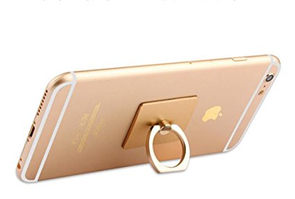 Universal Phone Grip Smartphone Ring, YaSaShe 360° Rotation Kickstand for iPhone, iPad, Tablet, Samsung, Nexus, Blackberry, etc. (Rose Gold)