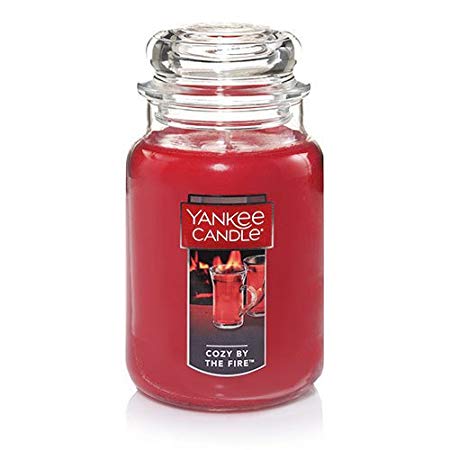 Yankee Candle Cozy by The Fire Large Jar Candle, Festive Scent