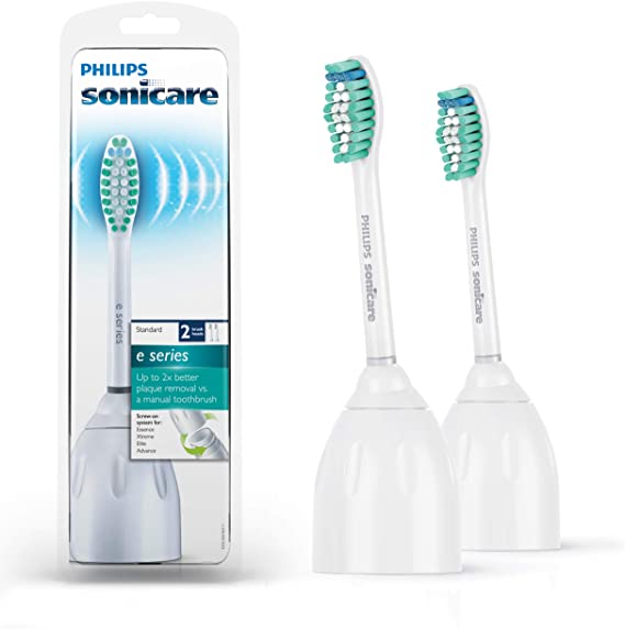 Philips Sonicare E-Series Replacement Brush Heads, 2 Pack, HX7022/64