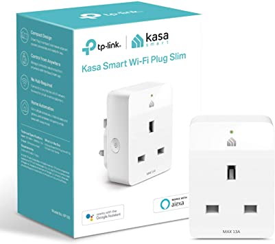 Kasa Mini Smart Plug by TP-Link, WiFi Outlet,Works with Amazon Alexa(Echo and Echo Dot), Google Home and Samsung SmartThings, Wireless Smart Socket Remote Control Timer Switch, No Hub Required(KP105)