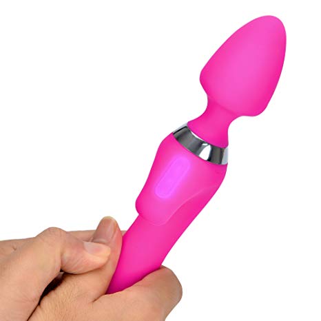 Vibrator Dildo Rabbit Wand Massager | 10 Vibration Modes | Personal Hand Held Adult Silicone Waterproof Rechargeable Cordless G-Spotter Sex Vibrate Magic Toys with Multi-Speed Powerful for Women