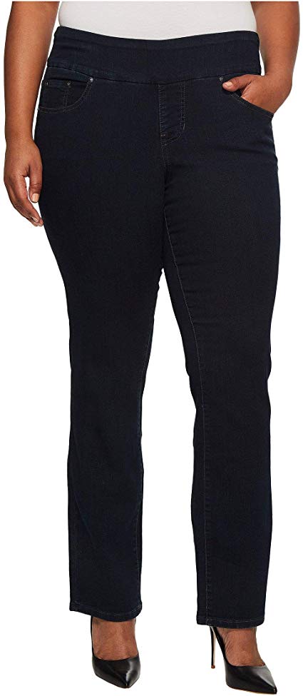Jag Jeans Women's Plus-Size Peri Pull on Straight Leg Jean