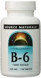 Vitamin B-6 500mg Timed Release Source Naturals Inc 100 Sustained Release Tabl