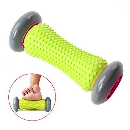 Foot Massager Roller - Foot Roller for Plantar Fasciitis, Heel & Foot Arch Pain Relief and Relax Shoulder Foot Back Leg Hand Tight Muscles Body Deep Tissue Massage (Foot Massage Roller)