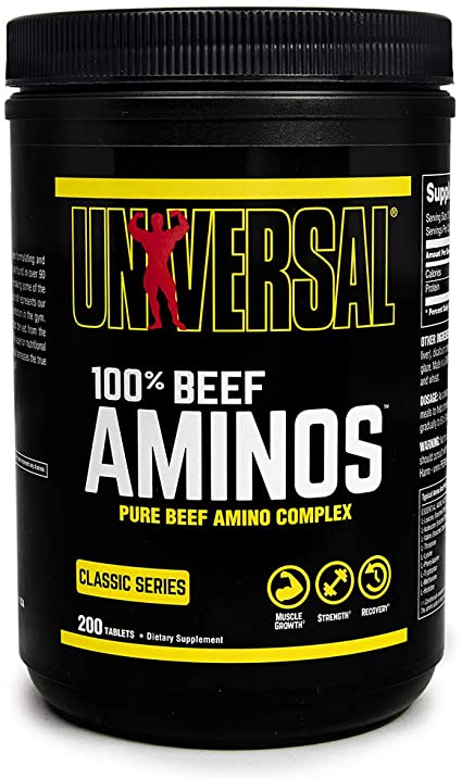 Universal Nutrition 100% Beef Aminos Capsules Pack of 200