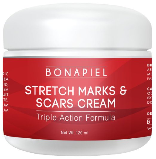 Stretch Mark Cream and Scar Removal - For Pregnant Women, After Birth and Men - Prevent Old and New Marks and Scars with this Treatment
