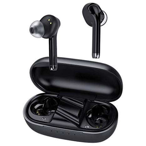 True Wireless Earbuds,NEX Q70 Wireless Bluetooth Earbuds in-Ear Stereo Bluetooth Headphones TWS Wireless Earphones (Bluetooth 5.0, Built-in Mic, Stereo Calls, Total 24 Hours Playtime)