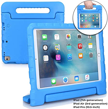 Cooper Dynamo [Rugged Kids Case] for 2019 10.2" iPad (7th Generation), iPad Pro 10.5, iPad Air 3 | Protective Child Proof Cover, Stand, Handle (Blue)