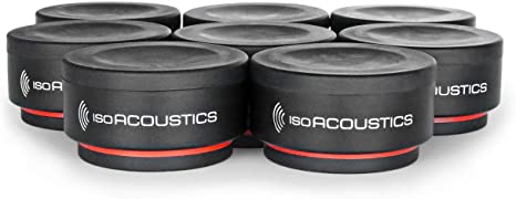 IsoAcoustics Iso-Puck Mini isolators: 6 lbs (2.75 kg) max/Unit (8-Pack)