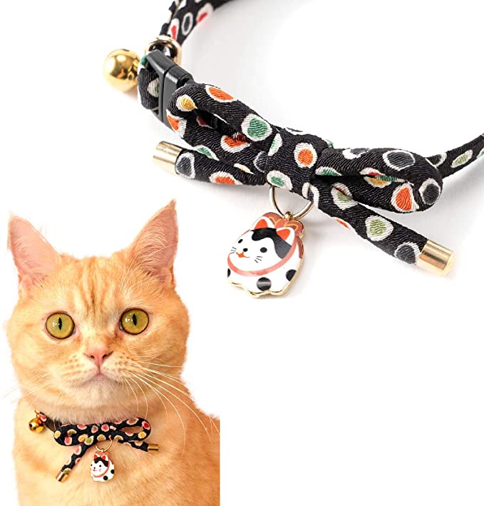 Necoichi Zen Hariko Charm Cat Collar