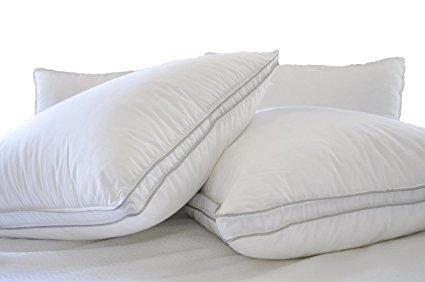 Natural Comfort Allergy Shields Beautyrest 300TC Micro Gel Filled Pillow,Allergy Free, Set of 2, Standard--20"x26"--34OZ