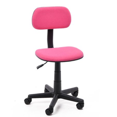 Comfort Serie-- Adjustable Office Chair Ergonomical Office Task Computer Chair with Fabric Pads 3 Colors (pink)