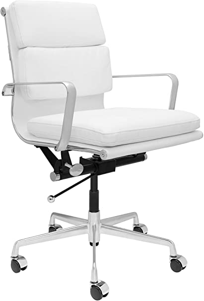 SOHO Soft Pad Management Chair (White)