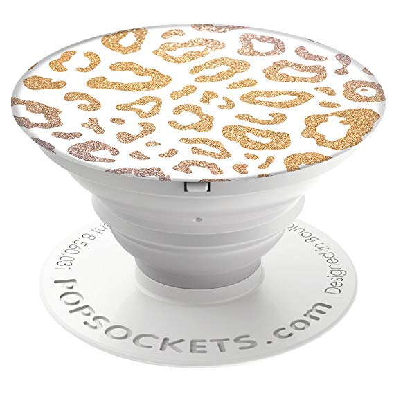 PopSockets Collapsible Grip and Stand for Phones and Tablets - Glam Cheetah