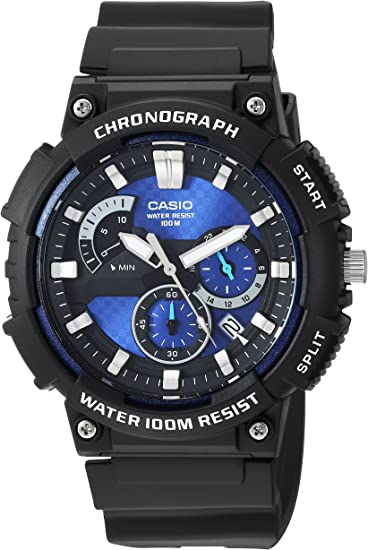 Casio Men's MCW-200H-2AVCF Classic Analog-Digital Display Quartz Black Watch