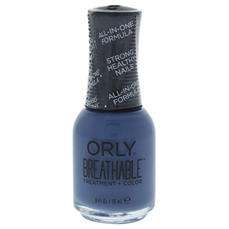 Orly Breathable Nail Color, De-Stressed Denim, 0.6 Fluid Ounce