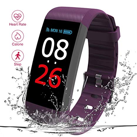 Fitness Tracker, Heart Rate Monitor Read R11 Pedometer Calorie Counter Activity Tracker Sleep Monitoring Call SMS SnS Remind Watch for Android iOS