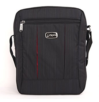 Bipra 10.2 Netbook Messenger Bag Compact Suitable for 10.2 Inch Devices Netbook Laptop Computers, Tablets, iPad, iPad Mini (10.2", Black)