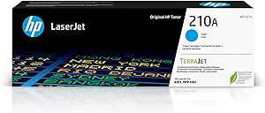 HP 210A Cyan Toner Cartridge | Works Color Laserjet Pro 4201, Color Laserjet Pro MFP 4301 Series | W2101A