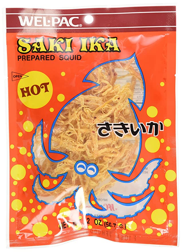 Wel-Pac - Saki Ika Hot (dried squid) 2.0 Oz.