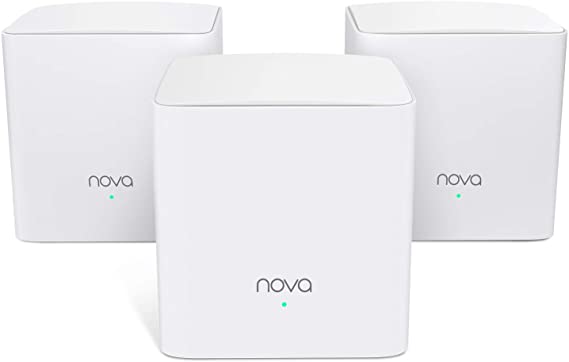 Tenda NOVA Whole Home Mesh WiFi System - Replaces Gigabit AC WiFi Router and Extenders, Dual Band, Works with Amazon Alexa, Built for Smart Home, Up to 3, 500 Sq. Ft. Coverage (MW5s 3-Pk).