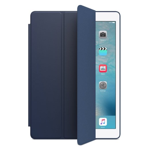 iPad Air 2 Case Zover Ultra Slim Lightweight Smart-shell Stand Cover Case With Auto Wake / Sleep for Apple iPad Air 2 (2015 edition) 9.7 inch iOS Tablet Navy Blue