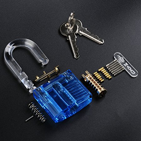 Educational Toys DIY Clear Demonstration & Practice Padlock Easy Assembly and Disassembly