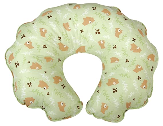 Leachco Cuddle-U Original Nursing Pillow, Green Bears
