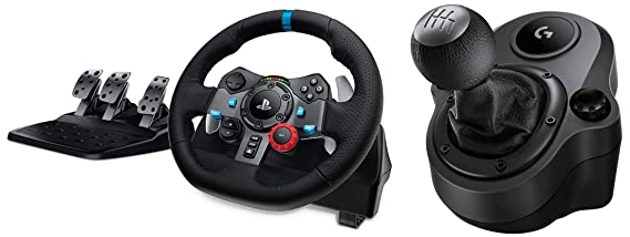 Logitech G29 Driving Force Racing Wheel and G Driving Force shifter Joystick