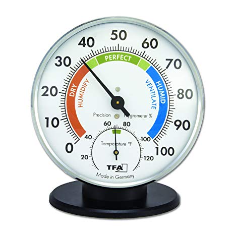 La Crosse Technology 45.2033 Tablestand Thermo-Hygrometer, Silver