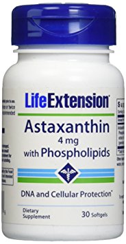 Life Extension Astaxanthin with Phospholipids Softgels, 30 Count