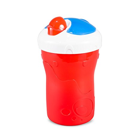 BooginHead SippiSnack Cup with Snack Holder, Red/Blue