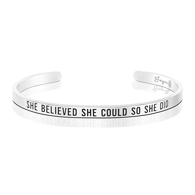 Joycuff She Believed She Could So She Did Bracelet Graduation Gifts for Her