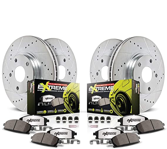 Power Stop K6932-26 Front & Rear Z26 Street Warrior Brake Kit Subaru