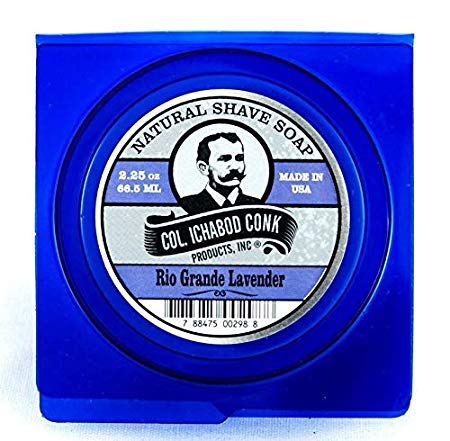 COLONEL CONK Shave Soap Rio Grande Lavender, 2.25 Ounce