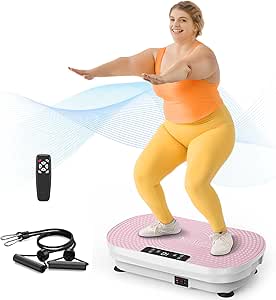 FEIERDUN Vibration Plate Exercise Machine, Vibration Plate for Lymphatic Drainage, Power Plate Vibration Platform for Weight Loss, Toning & Wellness