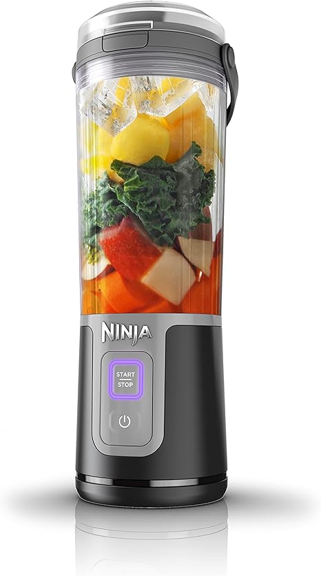 Ninja Blast Portable Blender, Cordless, 16oz. Vessel, Personal Blender for Shakes & Smoothies, BPA Free, Leakproof Lid & Sip Spout, USB-C Rechargeable, Dishwasher Safe Parts, Black, BC100BKC