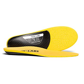 Dash Performance Insoles For Men And Women – Carbon Fiber Orthotic Arch Supports Available In 4 Arch Heights For Flat Feet to High Arches - For Soccer Boots, Cycling Shoes And Running Shoes