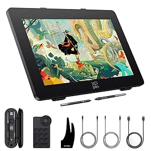 XPPen Artist Pro 24 Gen2 165hz Drawing Tablet with Screen, △E &lt; 1 Graphic Tablet with Full Laminated AG Screen, Drawing Monitor with Dual 16384 Pen Pressure Battery-Free Stylus, Mini Keydial, 23.8"