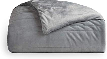 ANCHOR Weighted Blanket by MALOUF - Available in Three Weights and Two Sizes - Promotes Deep Sleep - Silky Soft Cover, 60" x 80"| 20lbs, Ash