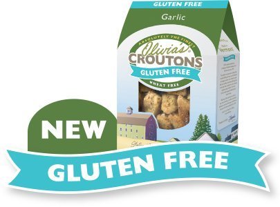 Olivia's Gluten Free Garlic Croutons, 4.5 Ounce