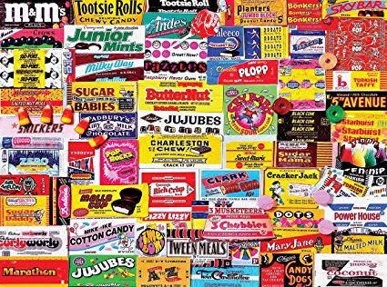 White Mountain Puzzles Candy Lane - 400 Piece Jigsaw Puzzle