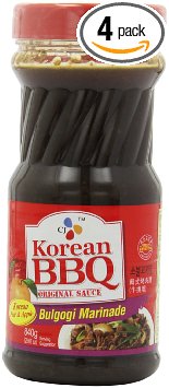 CJ Bulgogi Marinade Korean BBQ Sauce 2963 Ounce Bottles Pack of 4