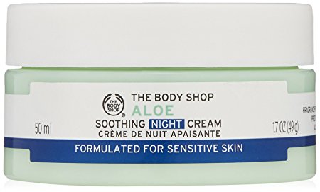 The Body Shop Aloe Soothing Night Cream, Paraben-Free Face Moisturizer, 1.7 Oz.