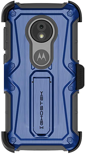Ghostek Iron Armor Shockproof Case with Kickstand Designed for Motorola E5 Play/Moto E5 Cruise – Blue