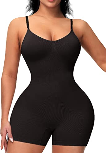 Faja Shapewear for Women Seamless Full Body Shapewear Bodysuits Tummy Control Body Shaper Mid Thigh Slimmer Butt Lifter