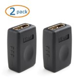Zahren Technologies 2 Pack Gold-Plated High Speed HDMI Female Coupler 3D and 4K Resolution-Ready